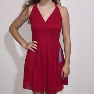 red formal dress
